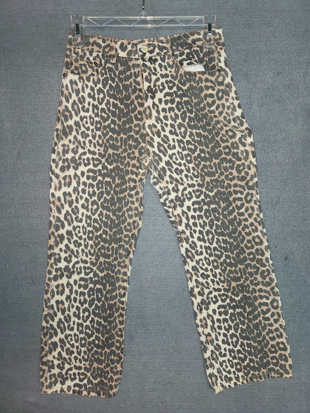 Leopard Print Womens Jeans - Brown Animal Print #370